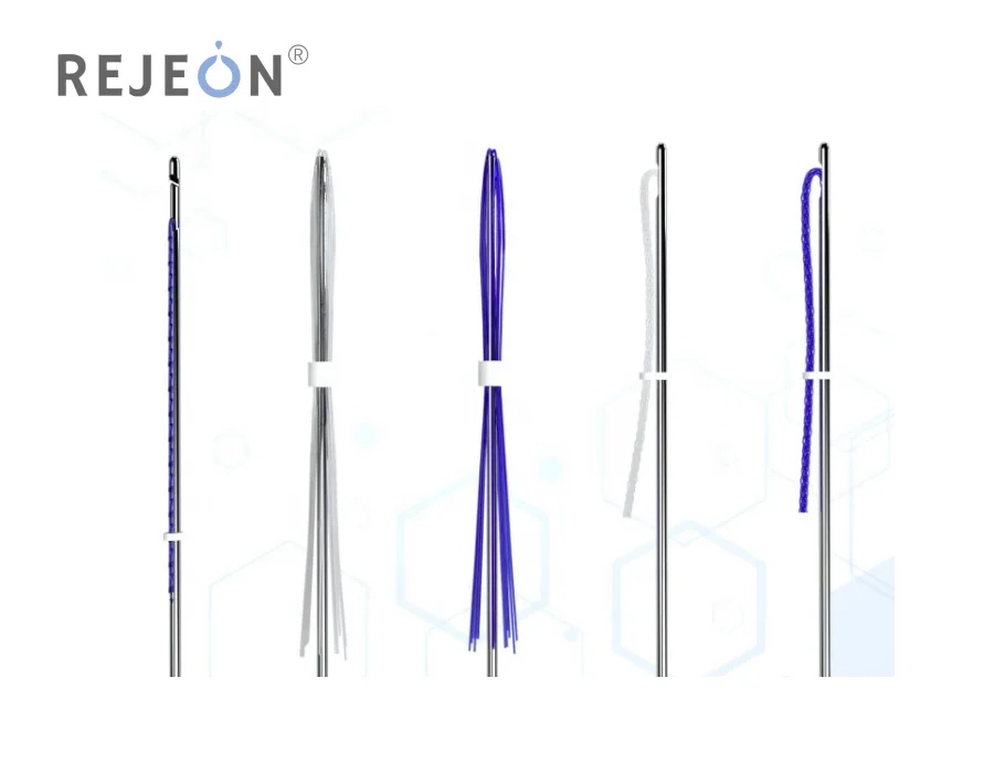 REJEON pdo mono mesh threads blunt needle lift Pdo Thread Lift Korea 19G 100mm PDO Thread 360 degree cog