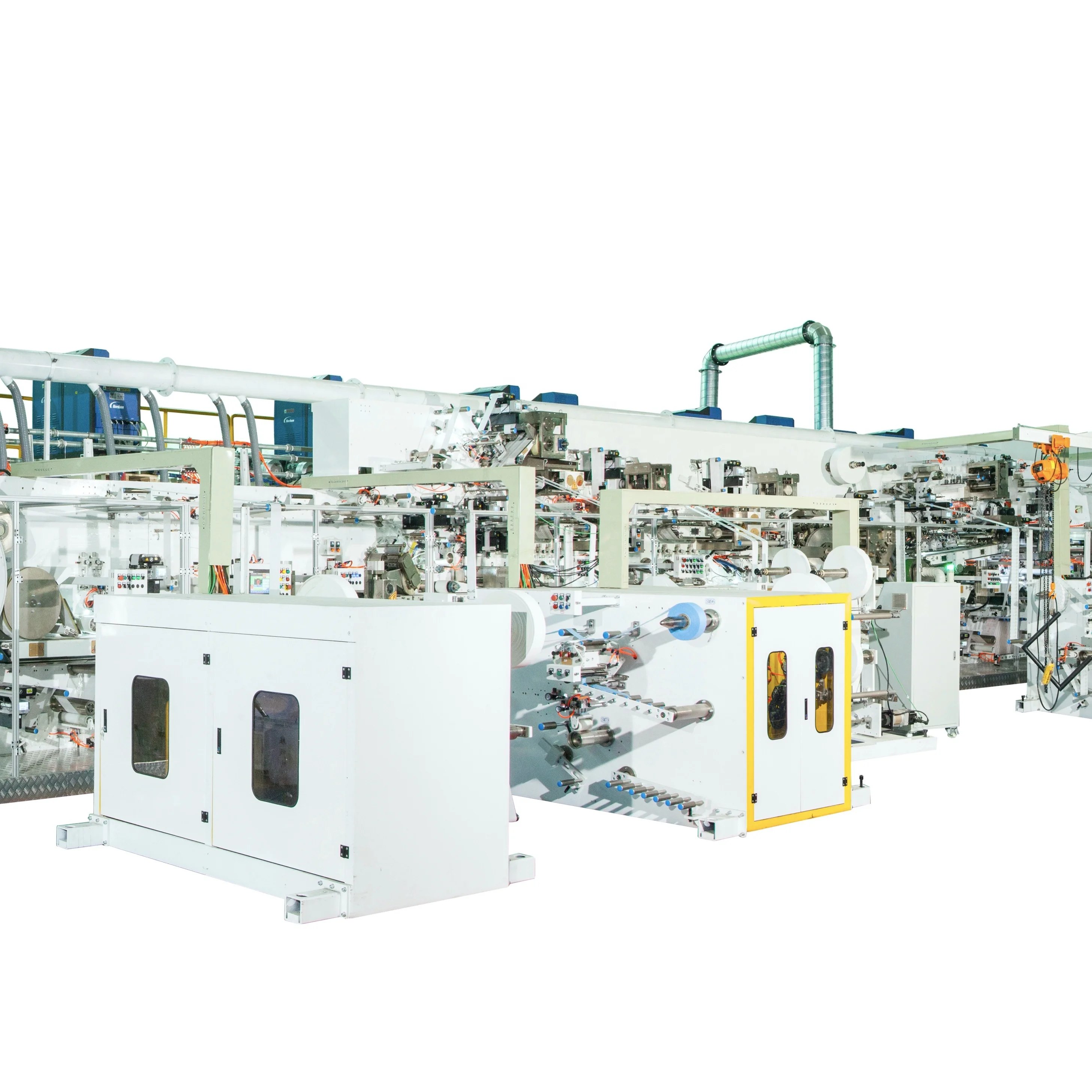 Одноразовые чувствовать себя комфортно в низкая цена Заводская поставка аппарат для производства детских подгузников