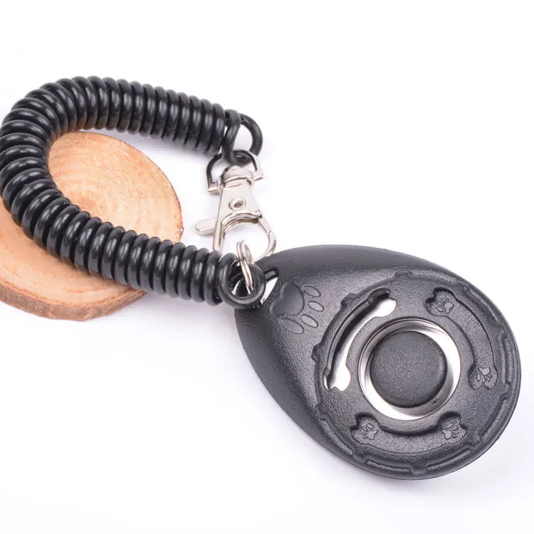Personalized Plastic Pet Cat Dog Training Whistle Strap Dog Trainer Clicker