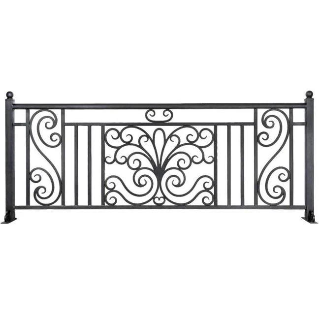 Luxury Wrought Iron Handrails Indoor Stairs Iron Railing Custom Iron Stair Railing