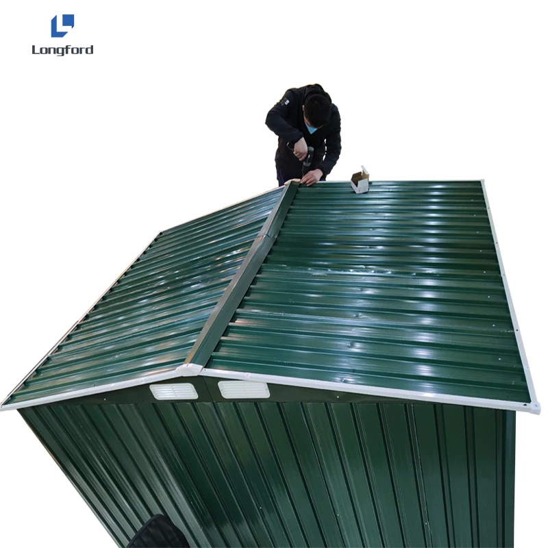  Новый металлический садовый сарай 8X10FT Apex инструмент для хранения