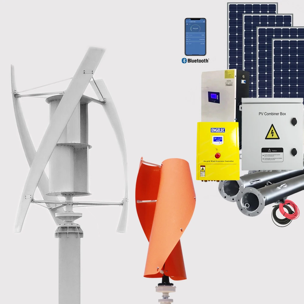 X Type Vertical Axis 1KW to 10KW Wind Turbine 48V to 220V Wind Generator for Farm or Home Power Plant