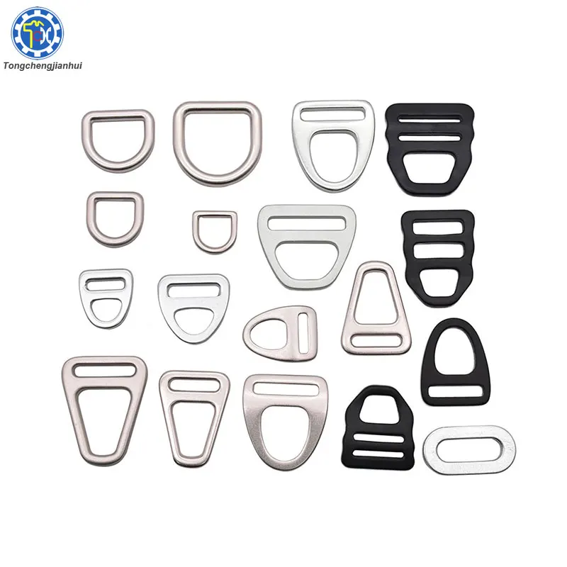 Custom Made Sheet Metal Stamping New Ring Buckle Different Types of Bag Accessories Metal D Ring Hardware Parts Alloy Swivel