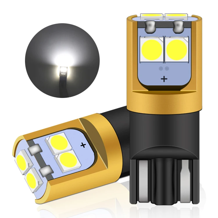 Суперъяркие лампы T10 Canbus для габаритных огней 3030 6smd, приборная лампа, Автомобильные светодиодные лампы, белый свет для салона, 12 В, габаритный свет