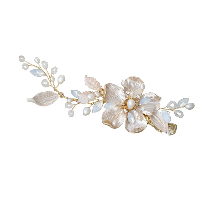 Wedding Hair Piece Freshwater Pearls Hair Clip Bridal Headpiece Hair Accessories Women Ornaments