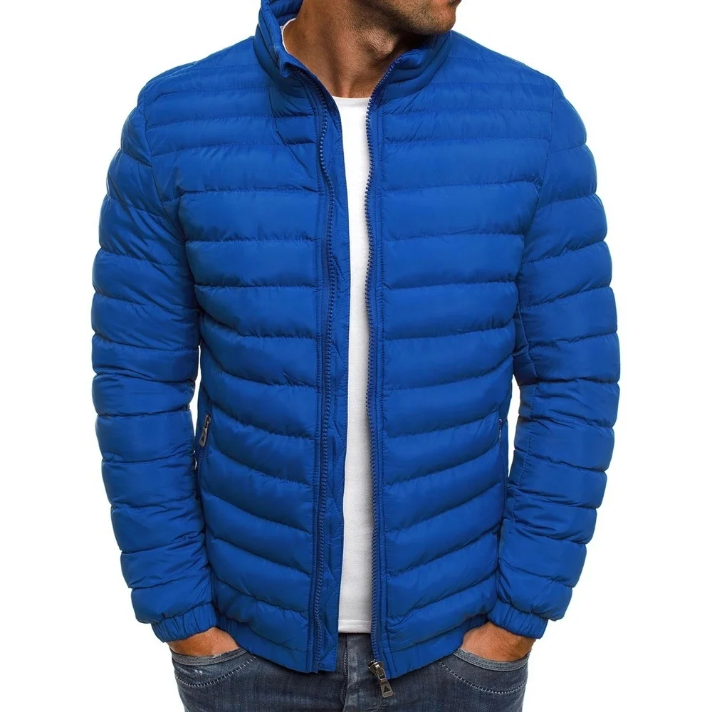Custom Puffer Winter Jackets for Men Wholesale Cropped Puffer Outwear Zip up Autumn Coats Down Winter Men Jackets High Quality