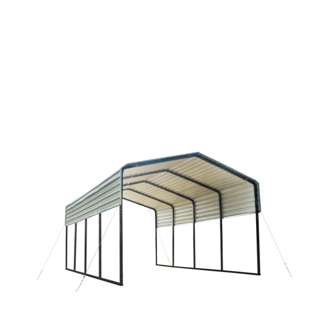 New Design 12ft Mobile Parking Tent 2 Car Metal Roof Carport/Garage/ Car Parking Shed