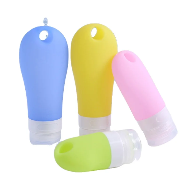 Creative Kit Bottle With Hook Essential Oil Lotion Hand Soap Perforated Cosmetic Travel Silicone Accessories Empty Bottle
