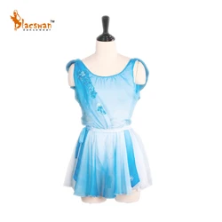 Fading Blue Chiffon Professional Talisman Variation Ballet Company Creations Custom Made Dance Costume