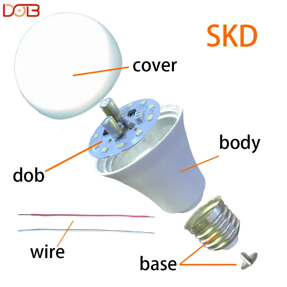 Super Lumen 12W E27 B22 High Quality T Bulb Chip Custom Design Dob Pcb Circular Board LED Aluminum AC Direct China Factory