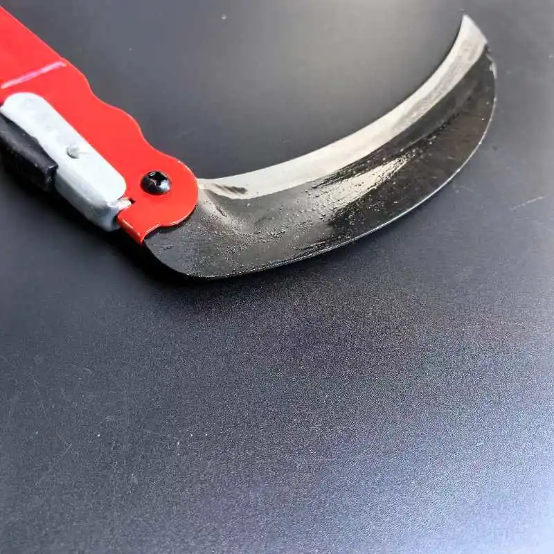 Manganese steel forging lawn mower sickle, agricultural sickle tool, garden pruning knife, outdoor knife atv sickle bar mower