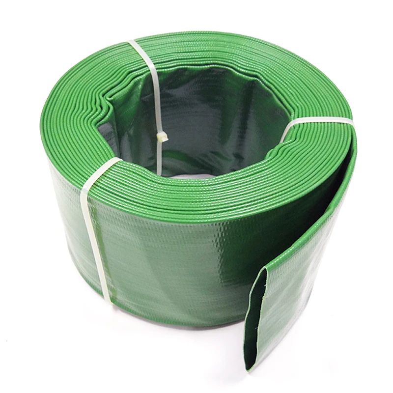 Manufacturer 100m Low price Customized Flexible PVC Water Hose ISO layflat Garden Hose Pipe For Light Duty Discharge Of Liquids