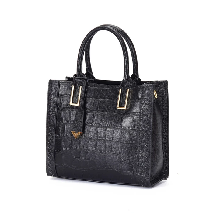 Hot sale designer bags  embossed crocodile pattern leather women bags handbags ladies office purses bag