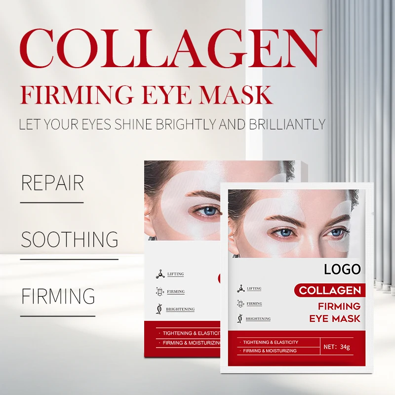 Wholesale OEM Anti Wrinkle Invisible Face Mask Real Deep Under Eye Collagen Patches Hydrogel