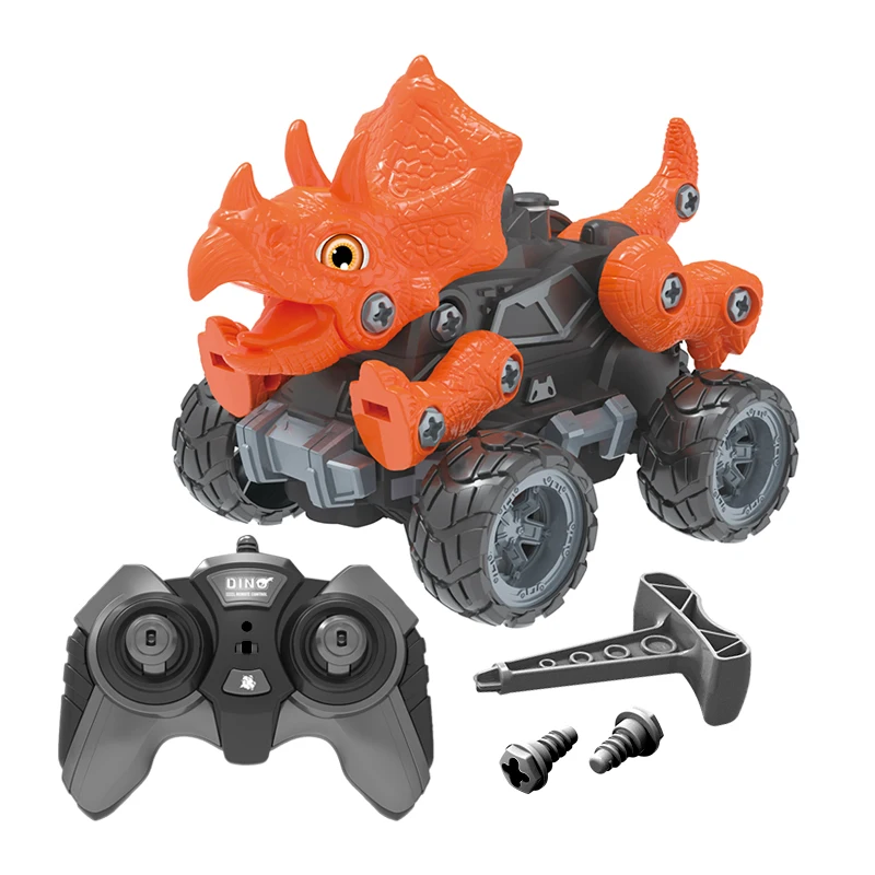 Hot Sale Radio Control Toys Rc Car 4Wd Off-Road Vehicle Disassembly Tool Suit Dinosaur Remote Control Racing Car For Boys