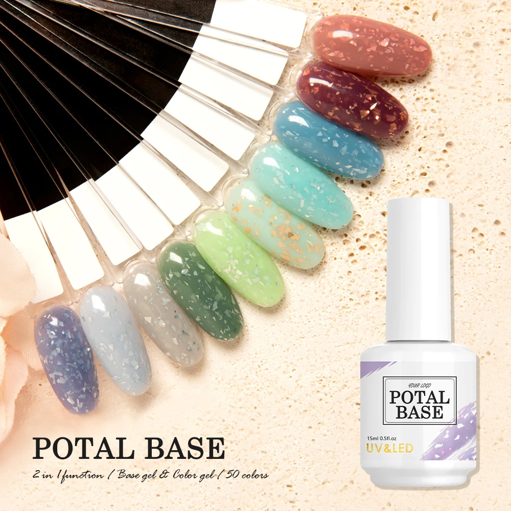 Color Gel Base And Top Coat Nail Polish Rubber Base Gel Polish