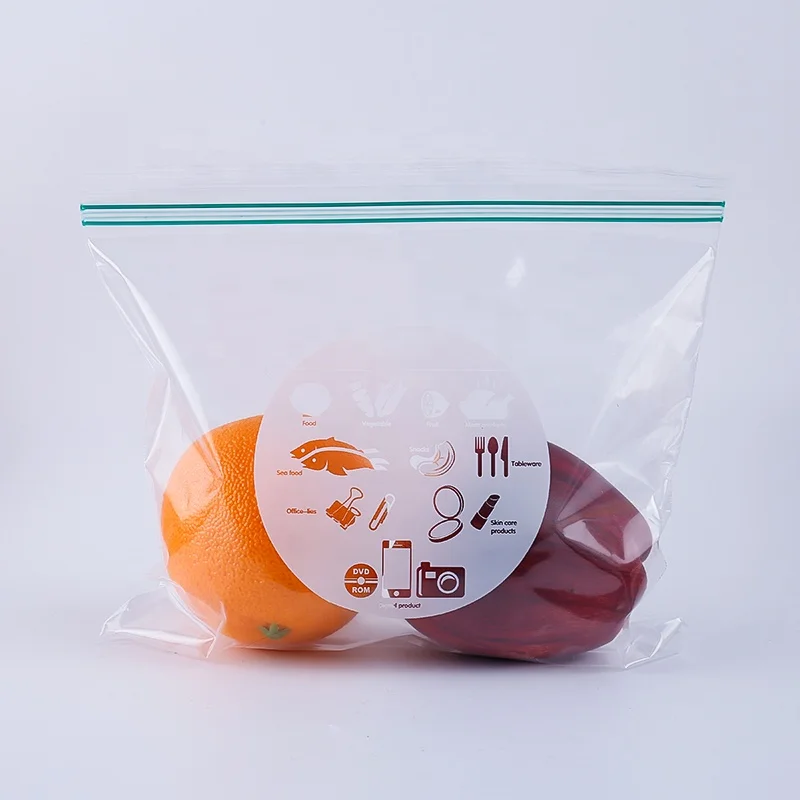 smell proof double sealed pouch reusable plastic zipper frozen bag zip lock freezer ziplock fridge food ziploc storage packaging