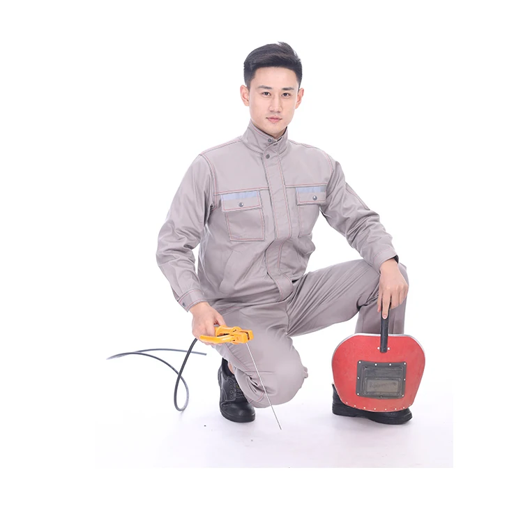 Wholesale fire resistance flame retardant clothing industrial safety clothing 100% cotton fabric