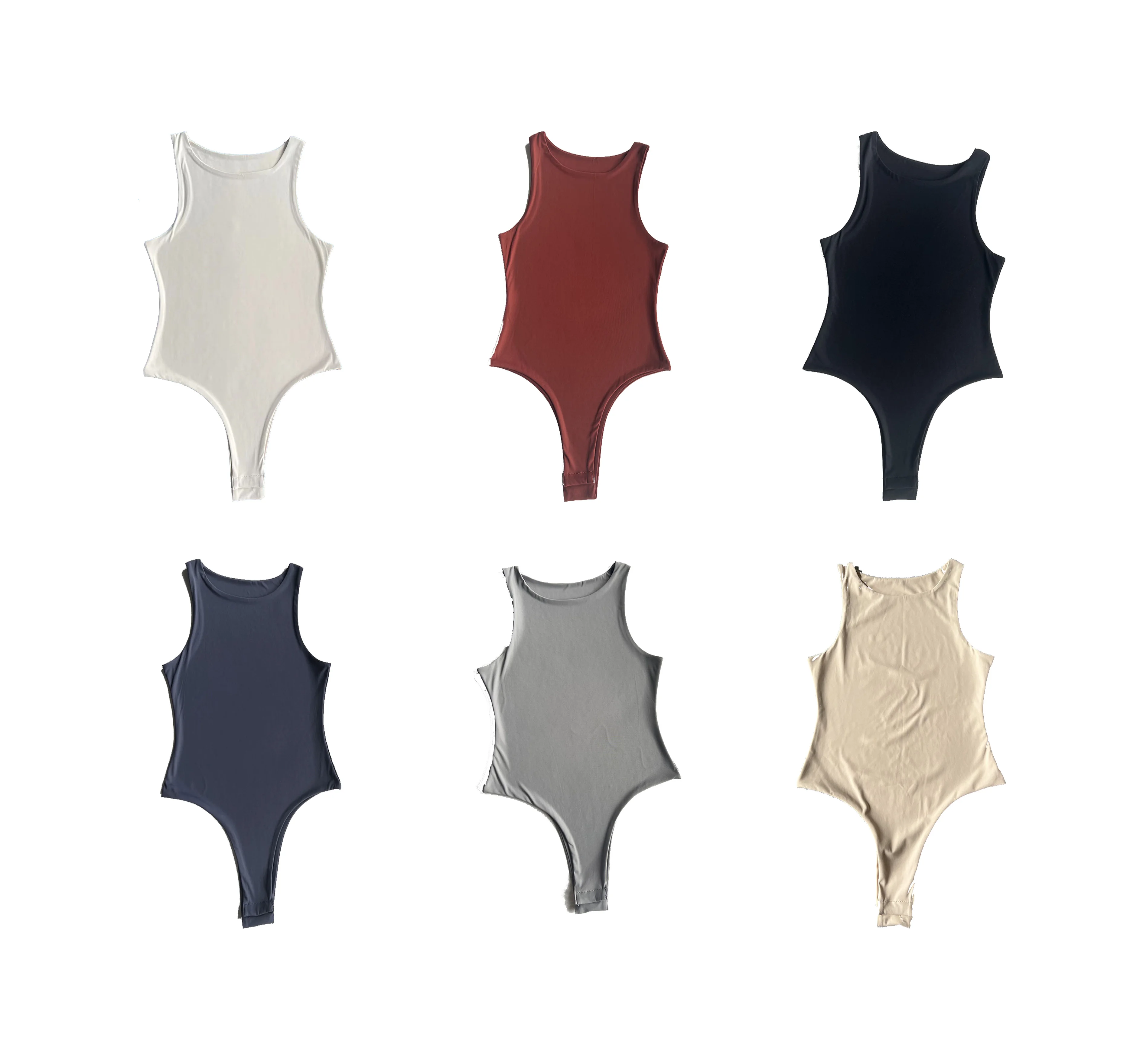 wholesale custom logo high quality american summer 2023 thong bodysuit for women s clothing nylon spandex tank top bodysuit