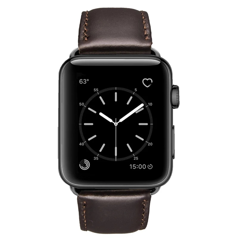 Лидер продаж Amazon, ремешок для часов из натуральной кожи, ремешок для часов Apple Watch