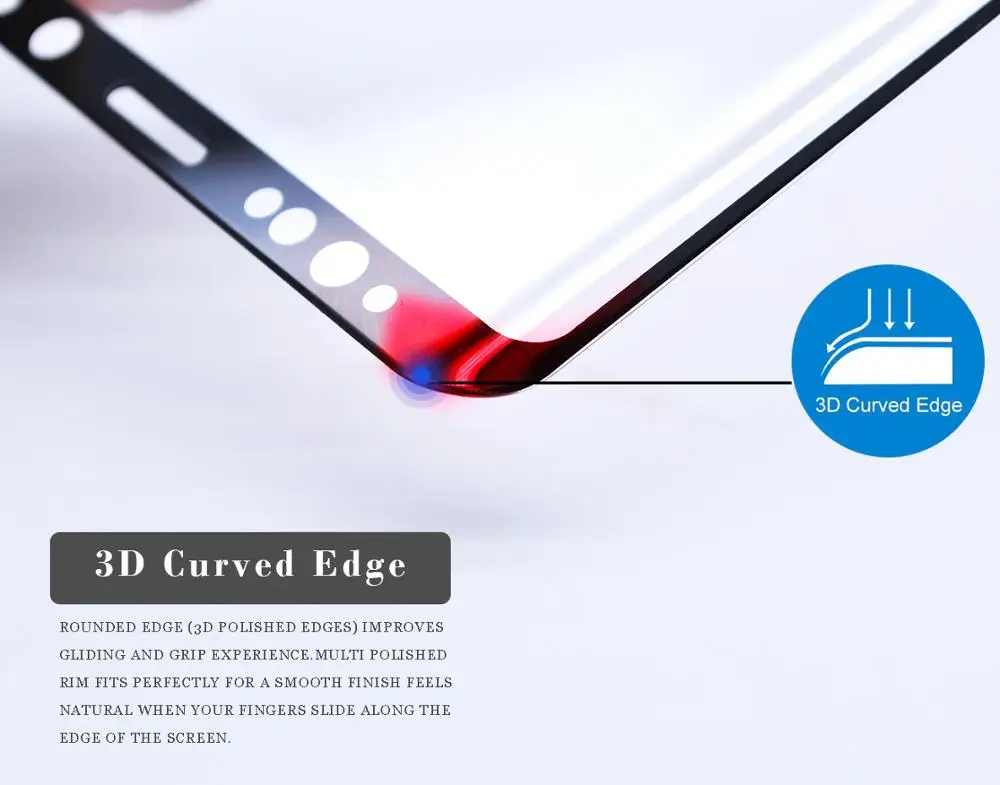 
3D tempered glass reasonable price 0.33mm glass screen protector for Samsung Galaxy Note 9 
