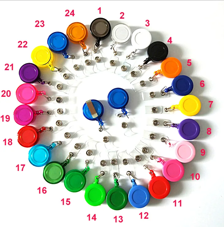 Reel ID Card badge reel Name Tag Badge Holders Clip Retractable yoyo badge reel