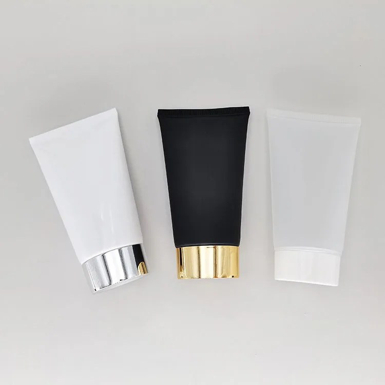 OEM Wholesale Private Label With Logo Soft Plastic Tubes Screw Plastic Hot Stamping Cosmetic Tube Packaging