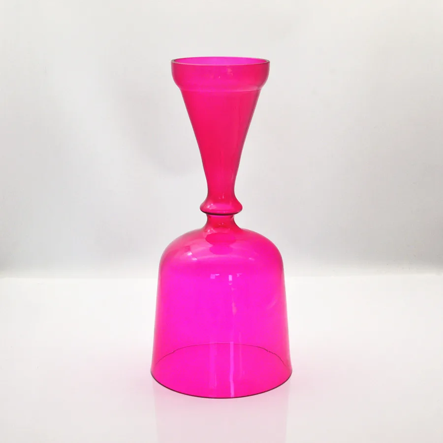 HF Magenta Pink Hand-held Quartz Crystal Singing Grail Bowl for Sound Healing and Therapy