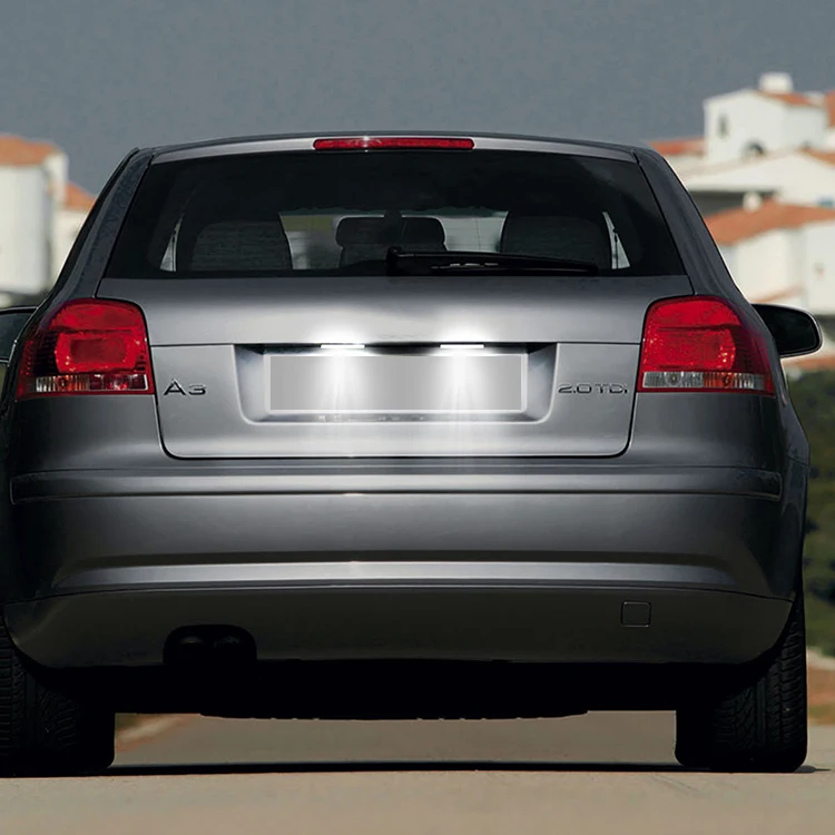 Ailead Good Quality White LED License Number Plate Lights  For Audi  A4/S4 avant  RS4 B5 A3