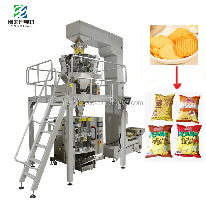 Candy biscuits protein energy chocolate bars bakery cake potato chips snack dry fruits food multi head weight packaging machine (1600498979425)