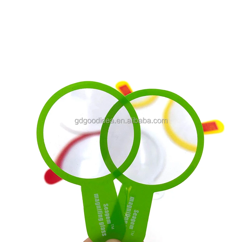 Factory manufacture Low price Wholesale pvc ruler magnifier plastic bookmark ruler