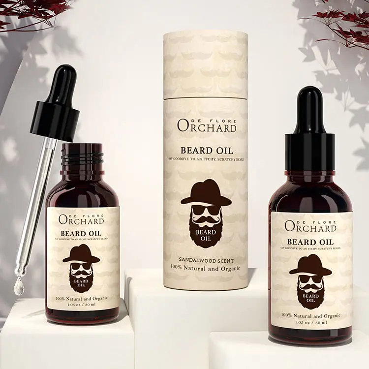 Private Label Custom Best 100% Pure & Organic Moisturizing And Soothing Scented Beard Growth Oil