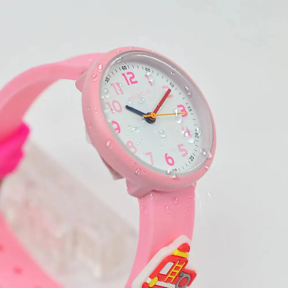Pattern Children Watches and Kid Watch Movt Silicon Strap with Cute Montre Enfant Painting Colorful Japan Glass Silicone Fashion