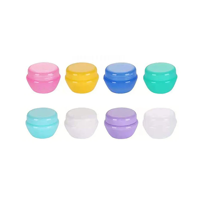 Portable empty plastic facial cream container 5g 10g 20g 30g PP mushroom shape eye face cream jar for cosmetic