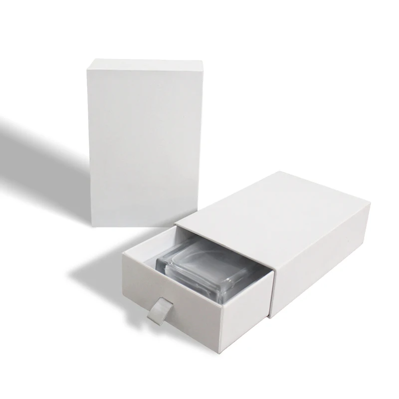 Custom Kraft Packaging Eyelash Extensions Slide Drawer Perfume Cardboard Boxes Sponge Liner Jewelry Fragrance Gifts Cosmetics