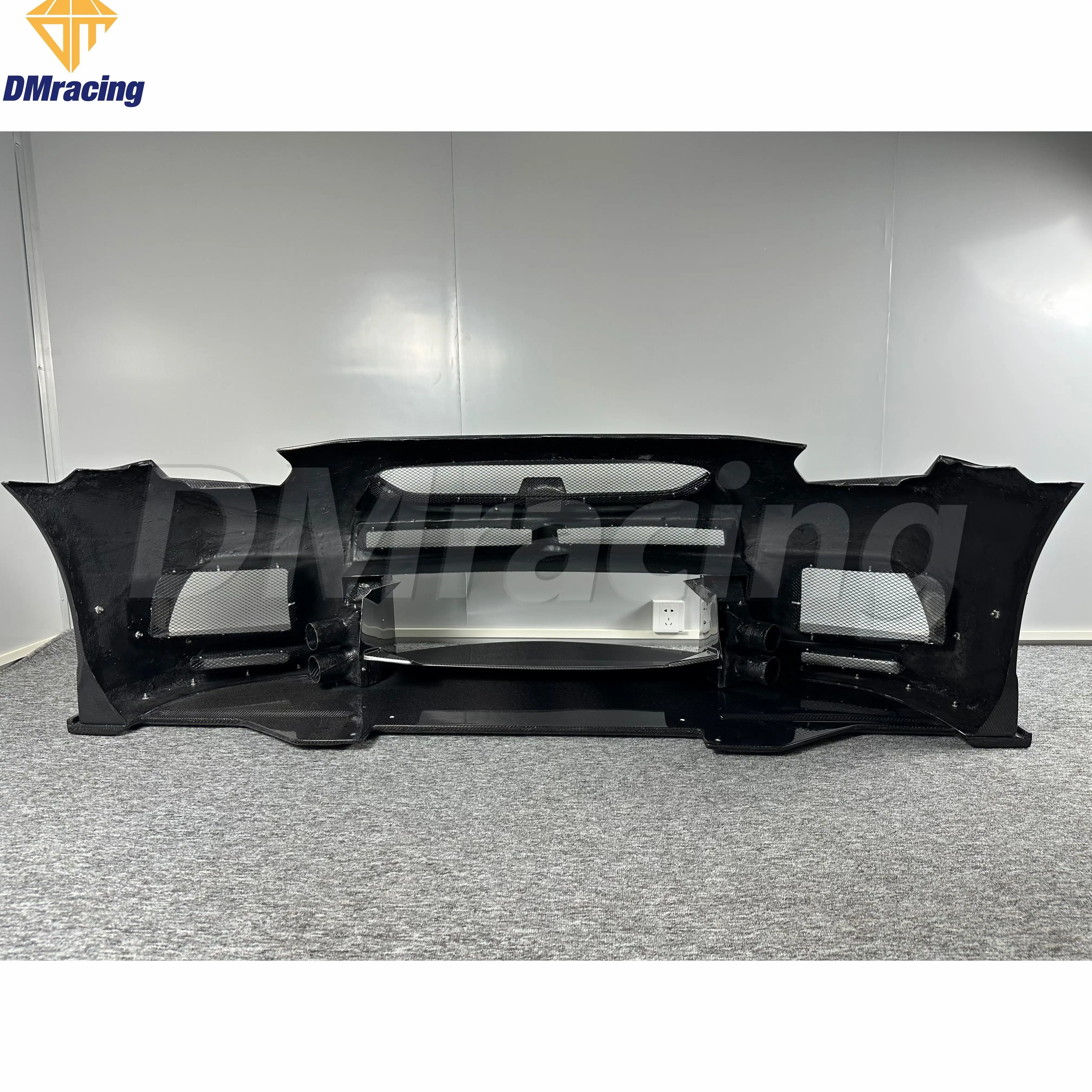 TOP RACING STYLE FULL CARBON FIBER FRONT BUMPER BODY KIT FOR NISSAN GTR R35 2008-2016