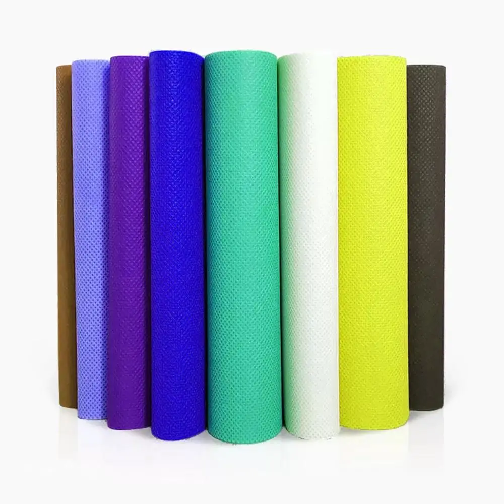 Eco-friendly Nonwoven Fabric Material PP Spunbonded Non Woven Fabric 100% Polypropylene Customized 15-100gsm Plain,cross 2 TONS