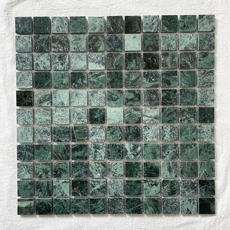 Polished Surface Italian New Sukabumi Green Marble Mosaic Swimming Pool Tile