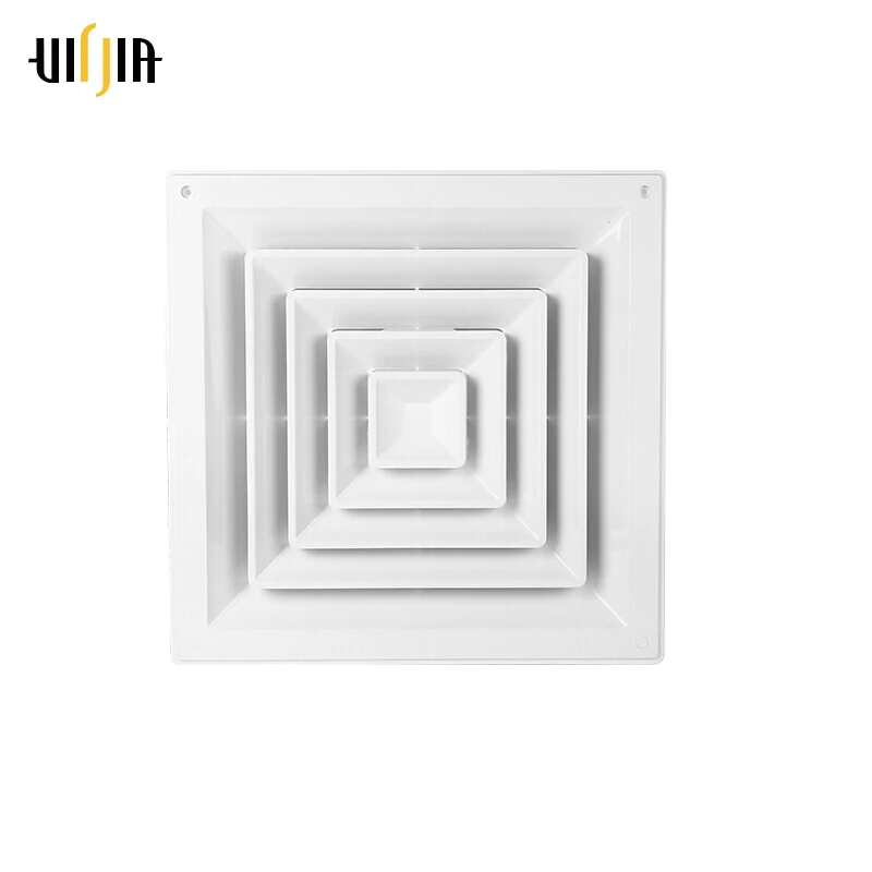 abs plastic ceiling square air diffusers hvac system accessories air condition central conditioning plenum supply grille