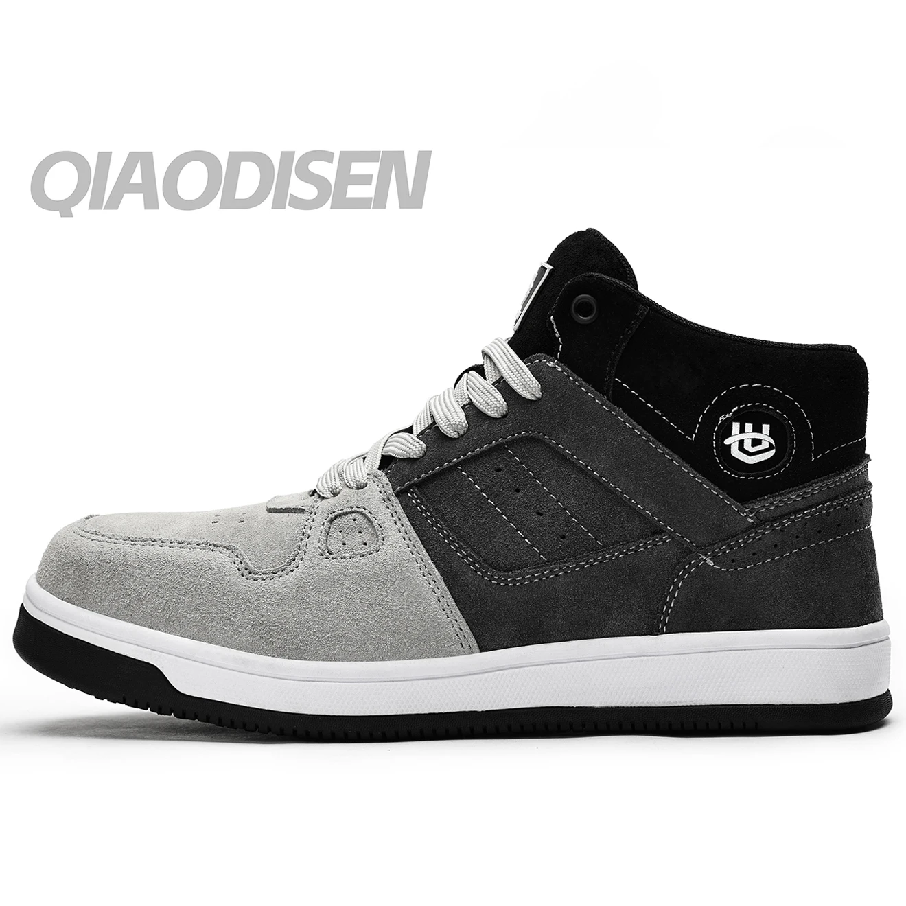 Wholesale Safety Shoes Suede Leather Anti-puncture Anti-slip Anti-smash Composite Toe Rubber Comfortable Safety Shoes