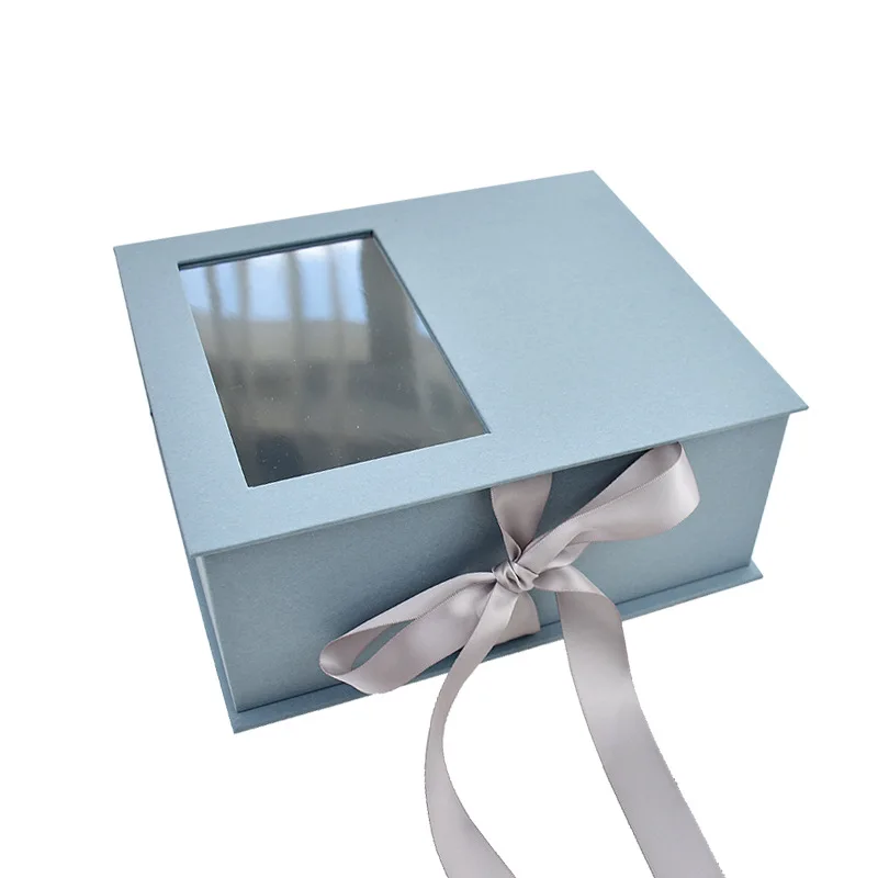 Custom Foldable Collapsible Magnetic Bra Lingerie Gift Box Packaging With Silk Ribbon