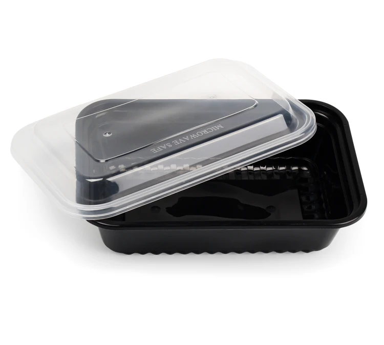 Take Away Food Package Customizable Microwavable Food Containers Plastic Lunch Box Disposable