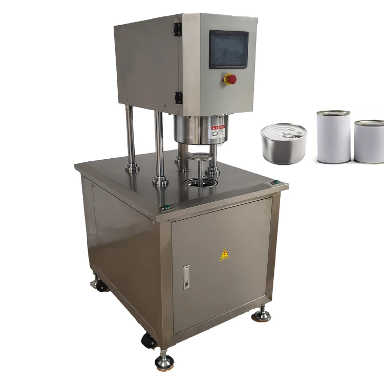 Semi automatic nitrogen filling sealing machine automatic control sealing machine easy to pull can vacuum machine