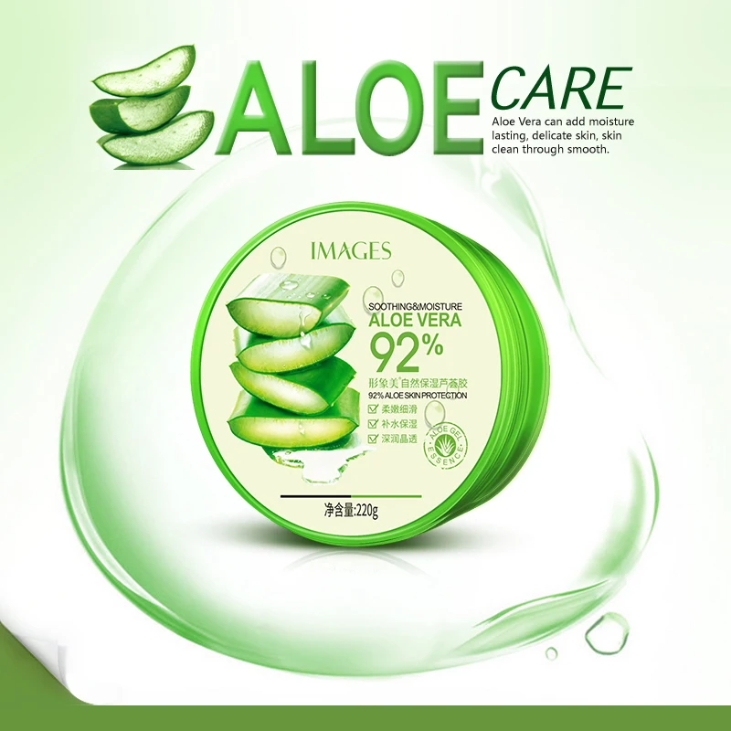 Korean Cosmetics Beauty Face Gel Hydrate Relief After sun Anti-Acne Aloe Vera Gel Body Care 92% Pure Facial Aloe Vera Gel