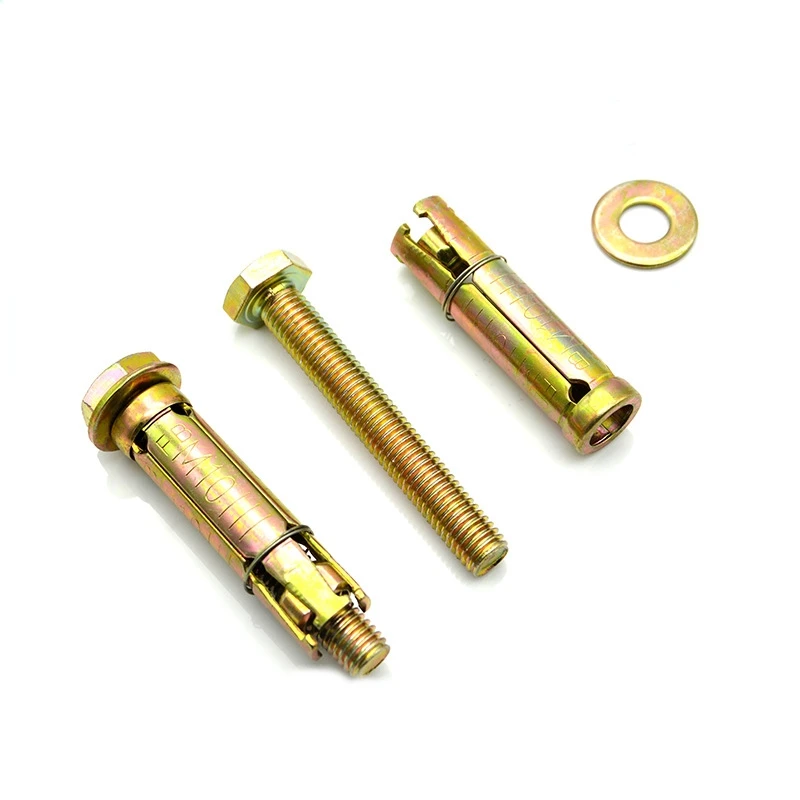 M6 M10 M12 machine carbon steel grade 4.8 8.8 zinc plated galvanized Heavy Duty Shield Anchor fixing rawl bolt for concrete