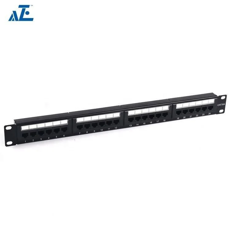 19 дюймов сетевой коммутатор с 24 портами Cat6A 1U стойку утф