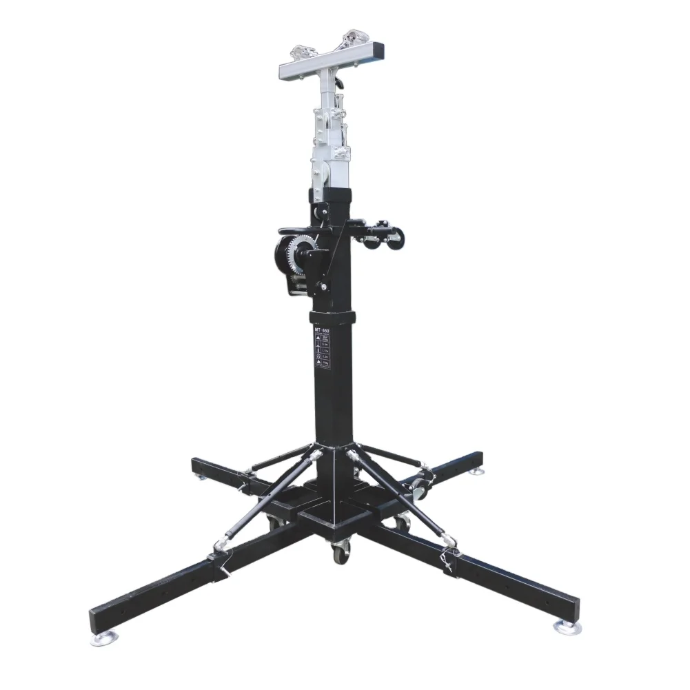 Hot sale 6.5m exhibition booth portable telescopic lifting truss lifting tower for Wedding decoration