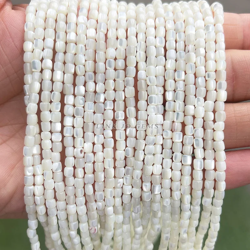 Wholesale Natural Shell Column High Color Light Shell Beads For Jewelry Making Bracelet Necklace Pierced Beads High Quality