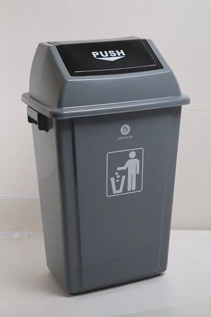 Plastic Kitchen Garbage Bin Outdoor Trash Can 2019 Hot Sale 8/20/40/58L Carton Customized Logo Plastic Waste Containers