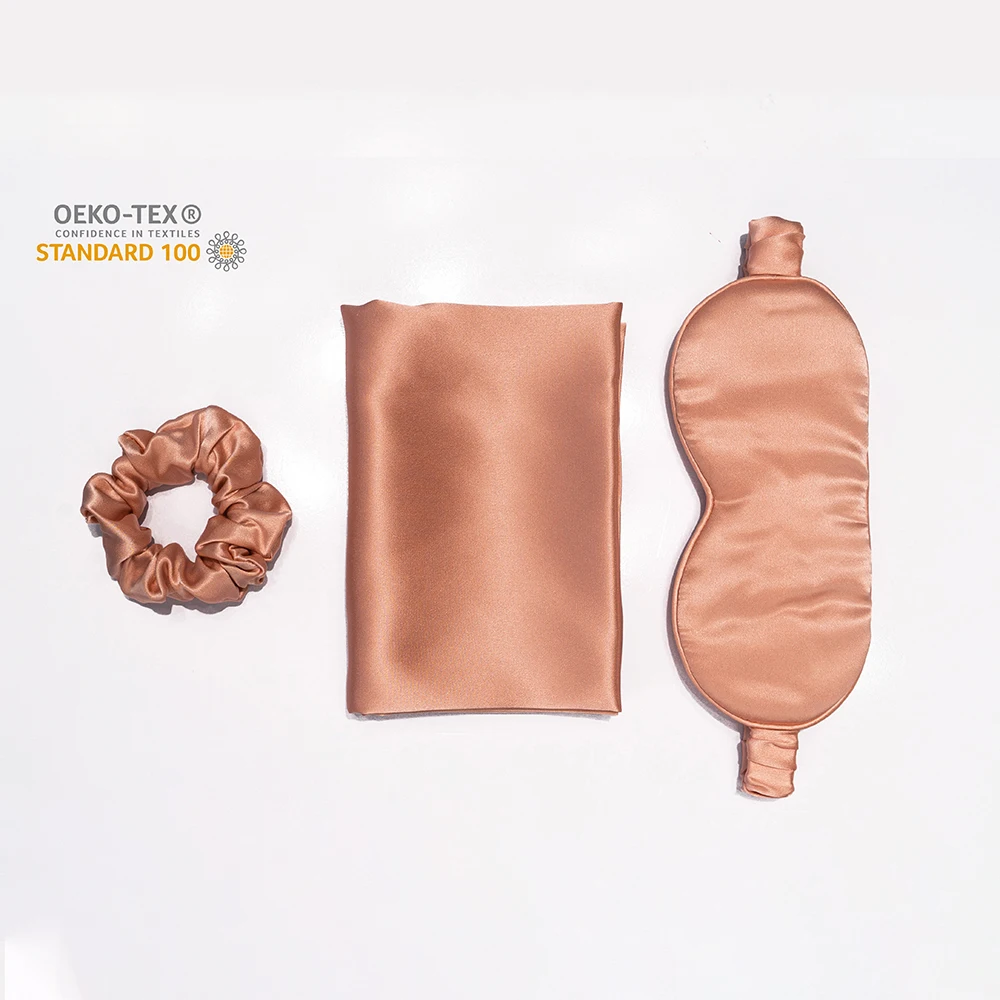 Factory Wholesale Adjustable Shiny Silk Sleep Eye Mask Soft 100% Silk Eye Mask